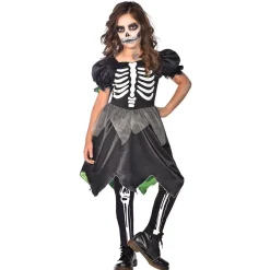 Déguisement 7/10 ans réversible fille squelette/fée