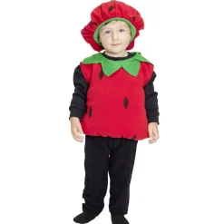 Déguisement bébé fraise bonnet et gilet 18/24mois