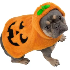 Déguisement chien Halloween pull capuche citrouille orange L/XL < Gifi Outlet