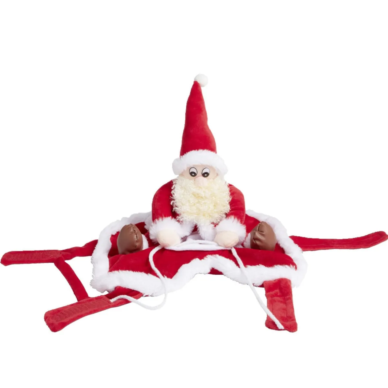 Déguisement chien Père Noël à califourchon - Taille M