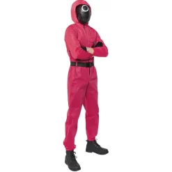 Déguisement combinaison Squid Game rouge Taille S