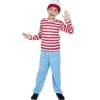 Déguisement enfant Charlie marinière rouge blanc 7/10 ans < Gifi