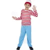 Déguisement enfant Charlie marinière rouge blanc 11/14 ans < Gifi