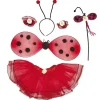 Déguisement enfant Coccinelle rouge noir antennes ailes jupe < Gifi Sale