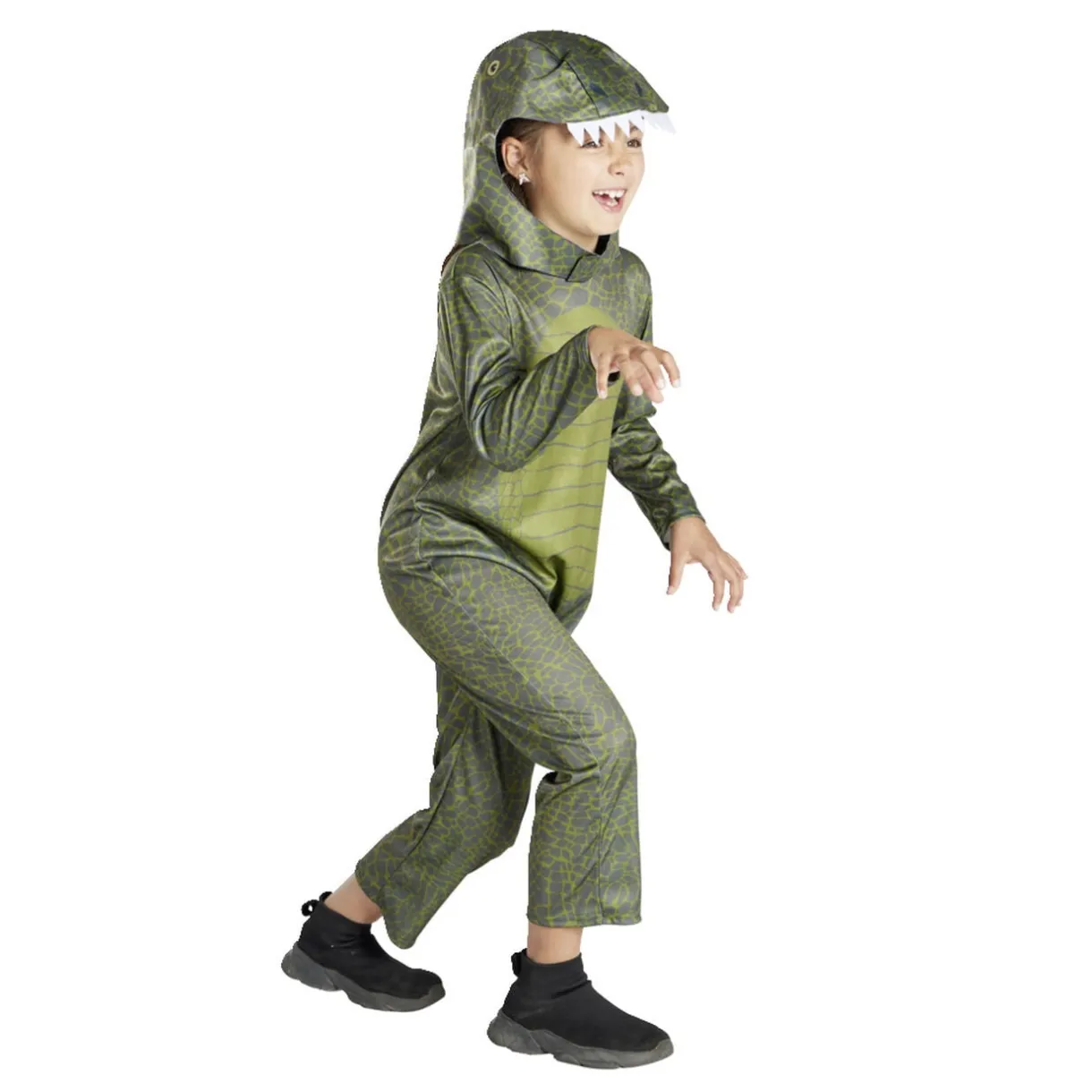Déguisement enfant dinosaure combinaison avec capuche 4/6 ans < Gifi Clearance