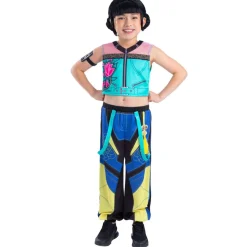 Déguisement enfant fille KPOP Zoey bleu 7/8ans