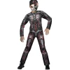 Déguisement enfant Halloween cyborg combinaison et masque 11/14ans
