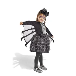 Déguisement enfant Halloween araignée robe noir et blanc 11/14 ans