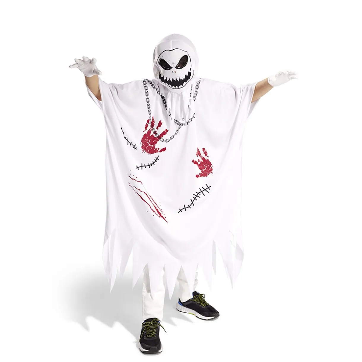 Déguisement enfant Halloween fantôme sang rouge et blanc 7/10 ans < Gifi Outlet