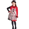 Déguisement enfant Halloween clown robe chapeau rouge noir 11/14ans < Gifi Online