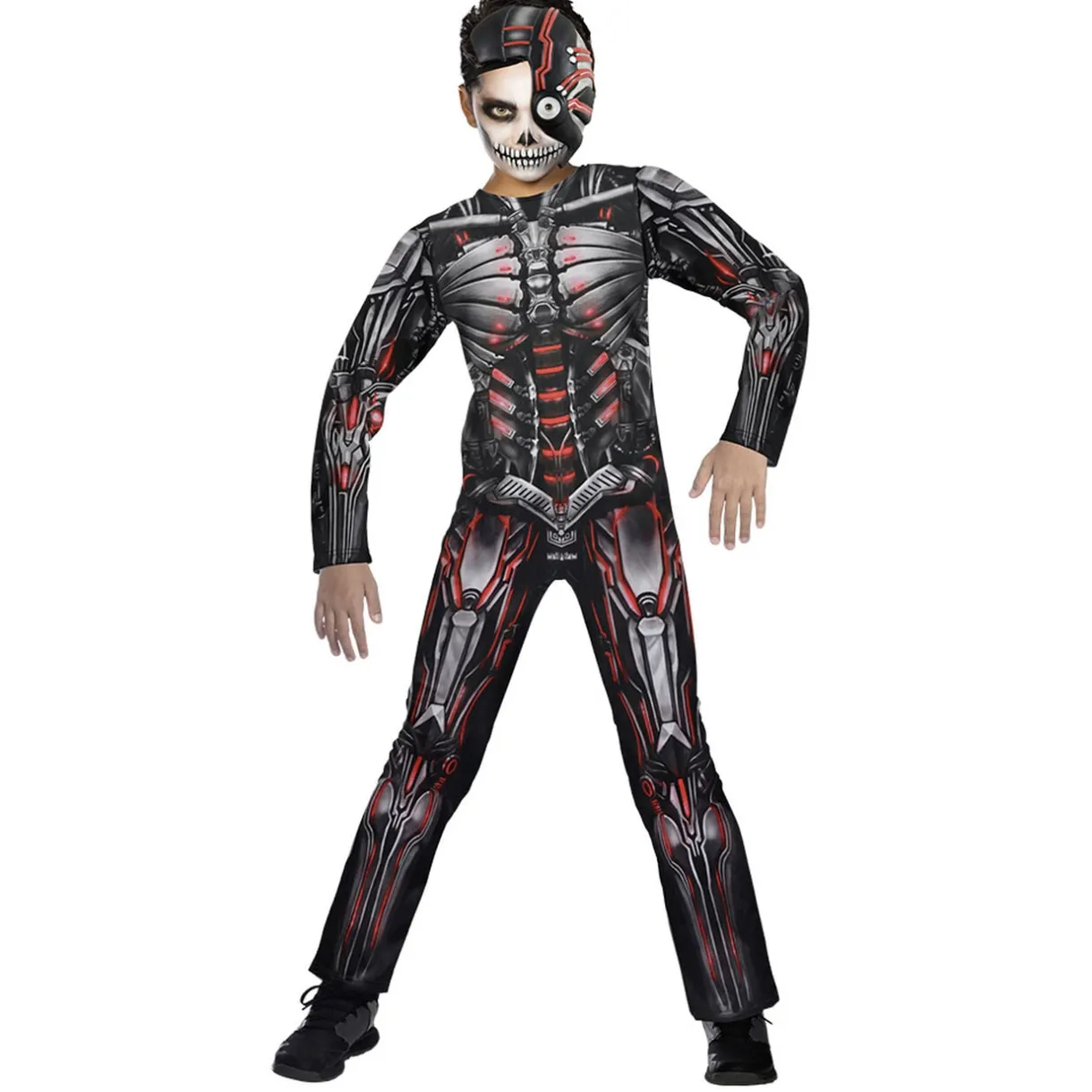 Déguisement enfant Halloween cyborg combinaison et masque 7/10ans < Gifi Online