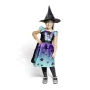 Déguisement enfant Halloween sorcière robe noir bleu violet 7/10 ans < Gifi New