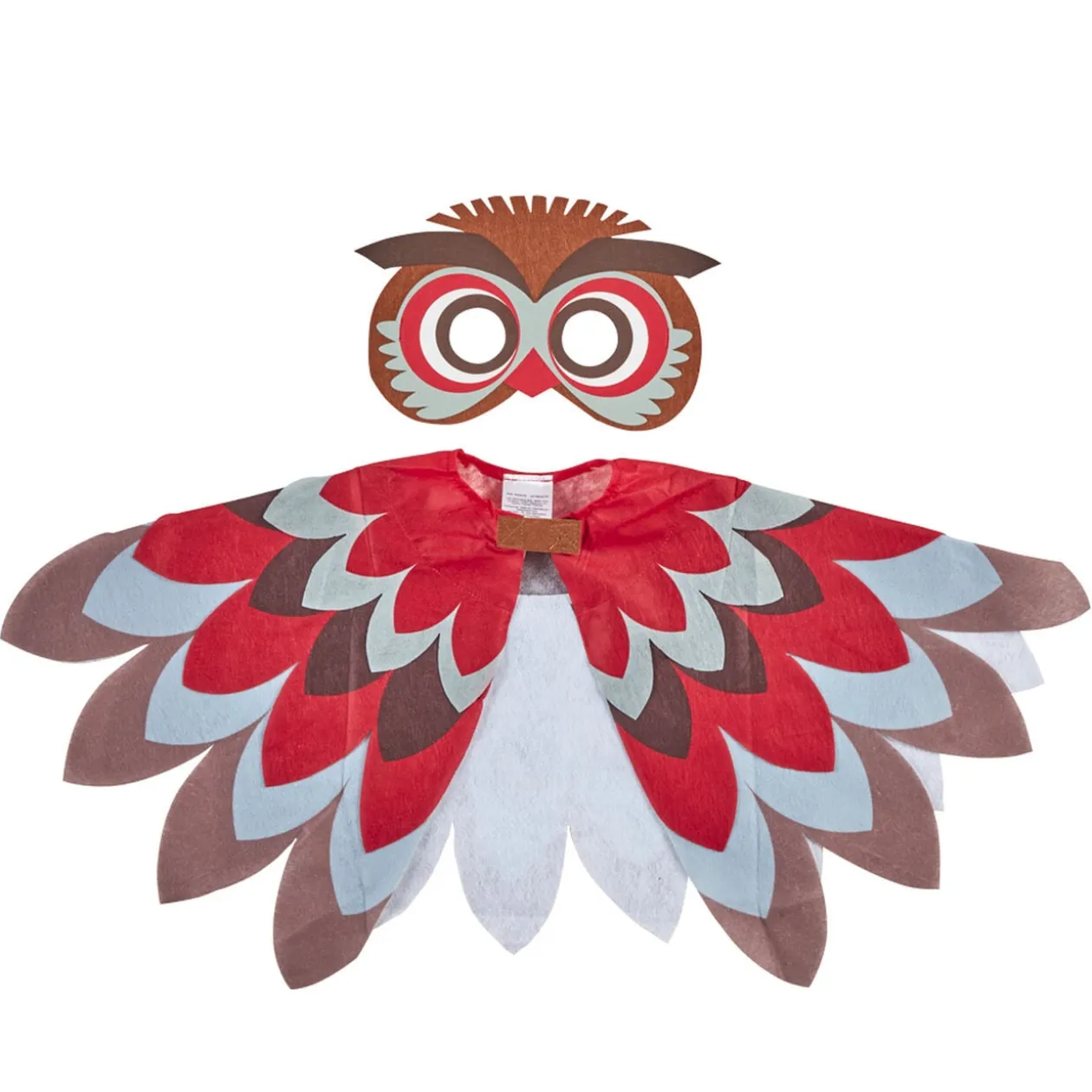 Déguisement enfant Hibou masque et cape 4/6 ans