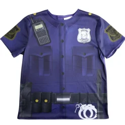 Déguisement enfant policier avec t-shirt bleu (4/6ans ou 7/10)