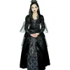 Déguisement fille reine noire Halloween 7/10 ans