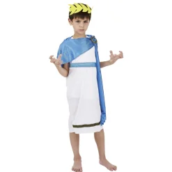 Déguisement garçon Dieu grec blanc et bleu 4/6 ans < Gifi Best