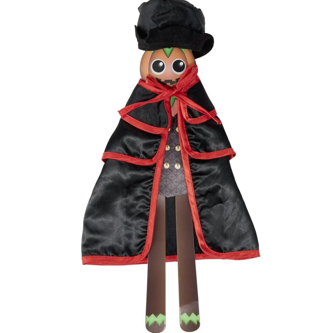 Déguisement gnome farceur Halloween vampire noir