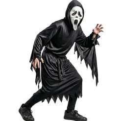 Déguisement Halloween adulte Scream Ghostface polyester noir taille unique < Gifi Best