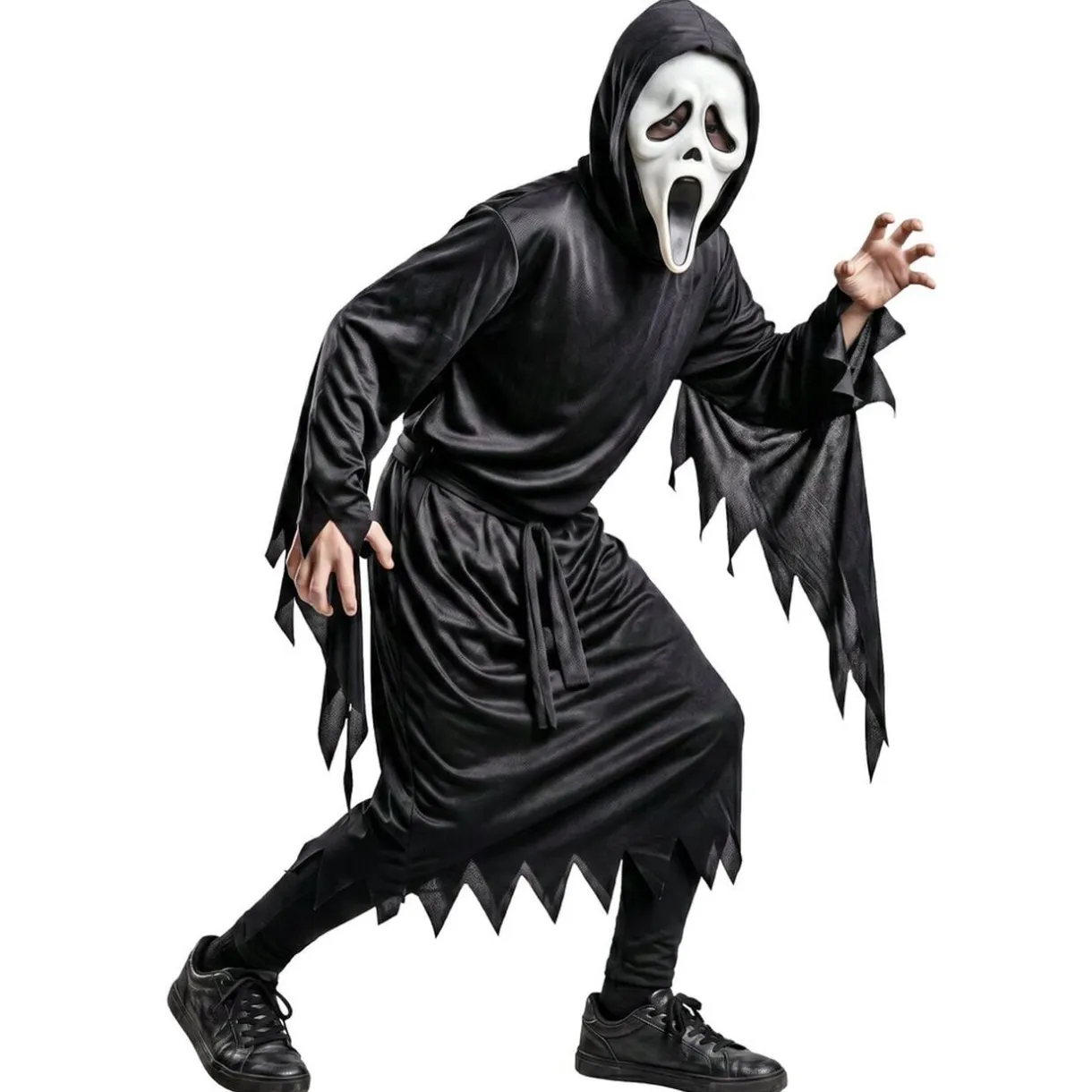 Déguisement Halloween adulte Scream Ghostface polyester noir taille unique < Gifi Best