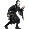 Déguisement Halloween avec masque enfant Scream Ghostface polyester noir 8/10 ans