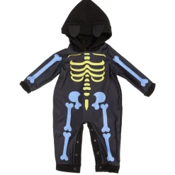 Déguisement Halloween bébé squelette mignon combinaison noire 6/12 mois
