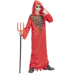 Déguisement Halloween enfant diable cagoule et tunique rouge 11/14ans < Gifi Clearance