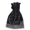 Déguisement Halloween femme Mercredi robe gothique noire et ceinture taille S < Gifi Online