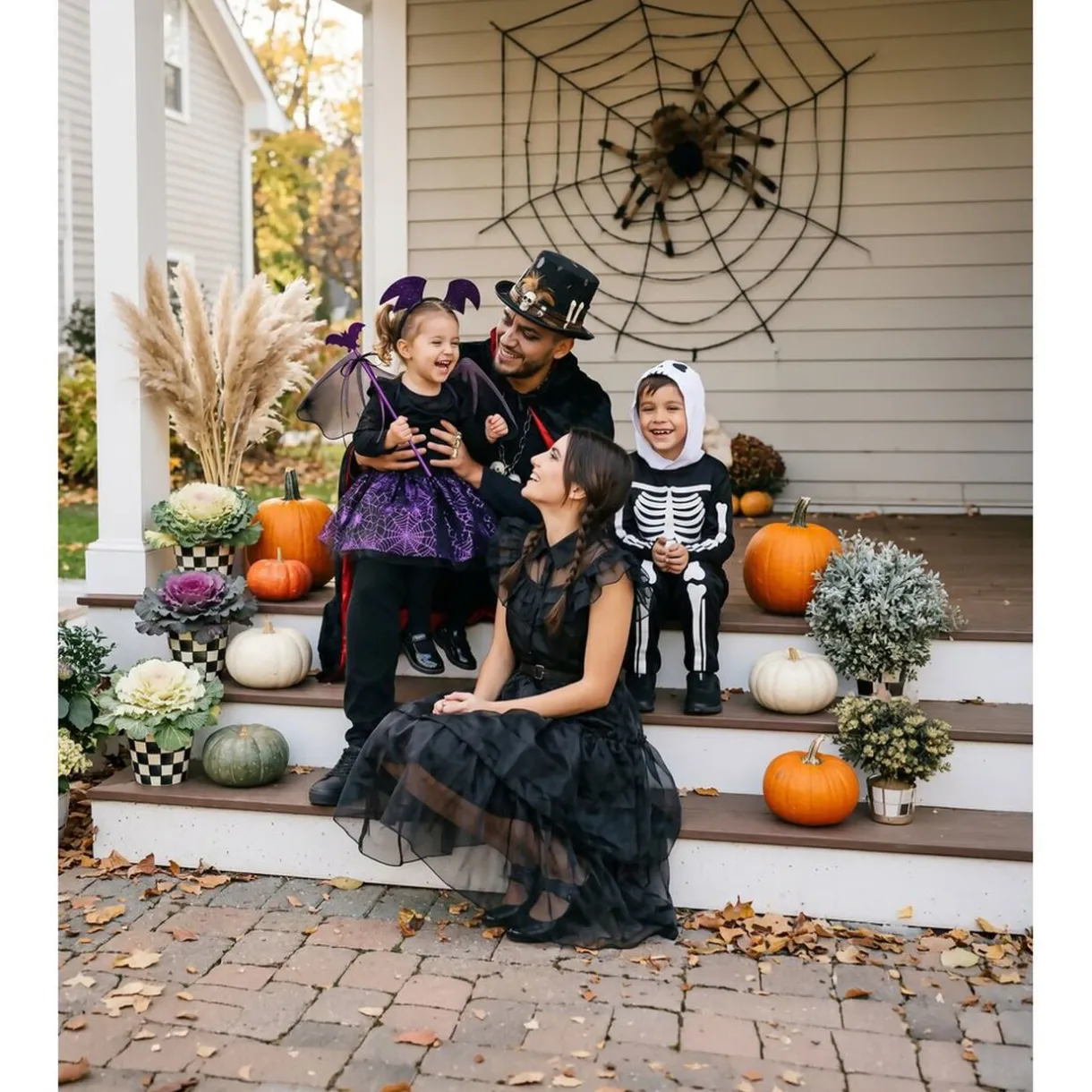 Déguisement Halloween femme Mercredi robe gothique noire et ceinture taille L < Gifi Online