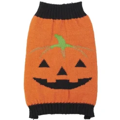 Déguisement Halloween pull motif citrouille pour chien