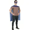 Déguisement homme Super héro cape et masque bleus < Gifi Sale