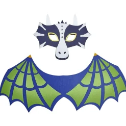 Déguisement masque et aile de dragon feutrine