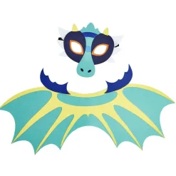 Déguisement masque et aile de dragon feutrine