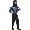 Déguisement ninja noir et bleu 11/14 ans < Gifi Outlet