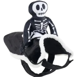 Déguisement pour chien squelette noir et blanc L/XL 40x55H2,5cm