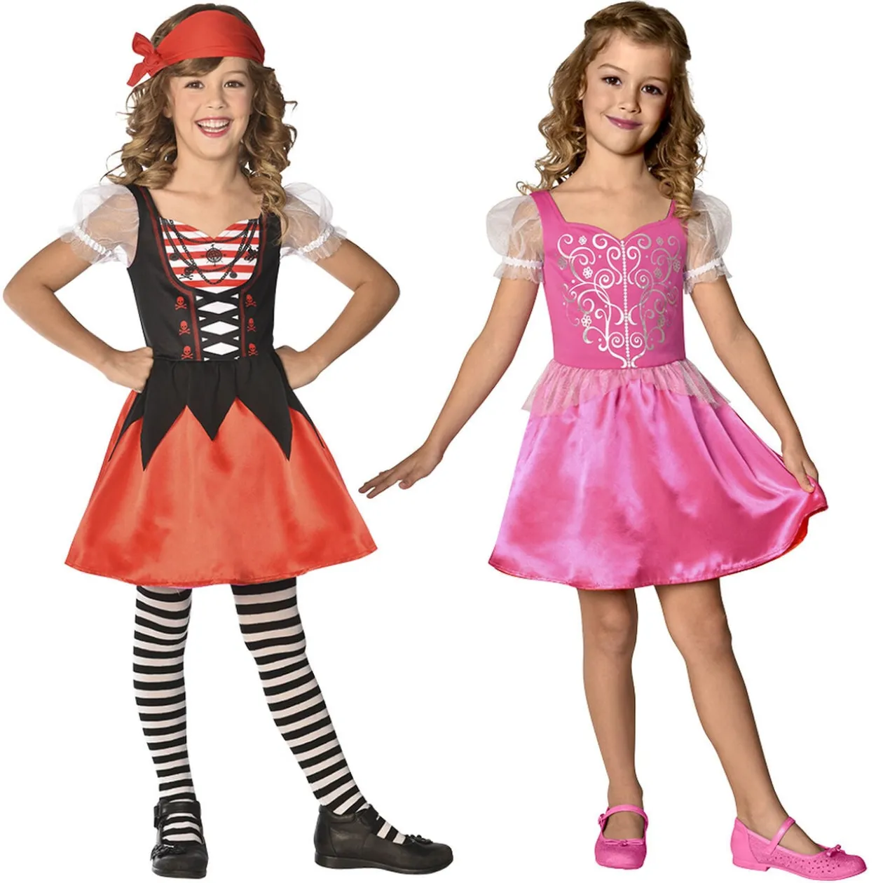 Déguisement réversible de princesse et de pirate 4/6 ans