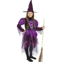 Déguisement sorcière fille violet 4/6 ans
