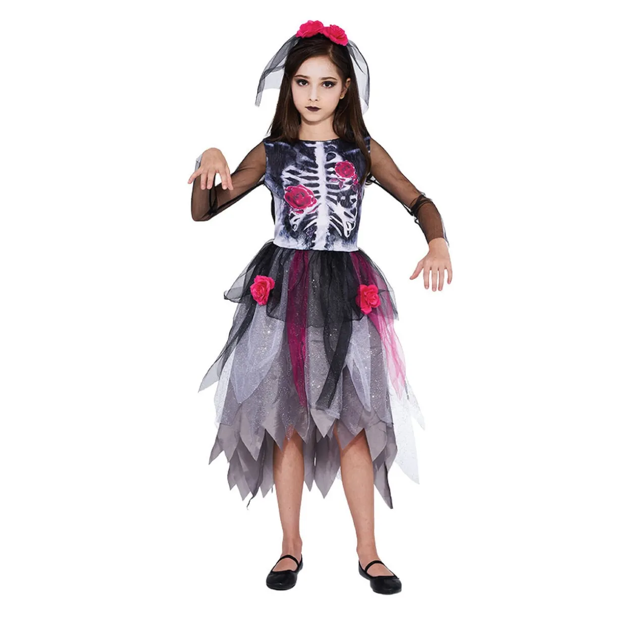 Déguisement squelette fille 7/10 ans
