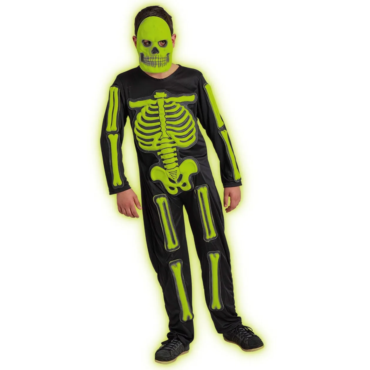 Déguisement squelette phosphorescent 11/14 ans Halloween