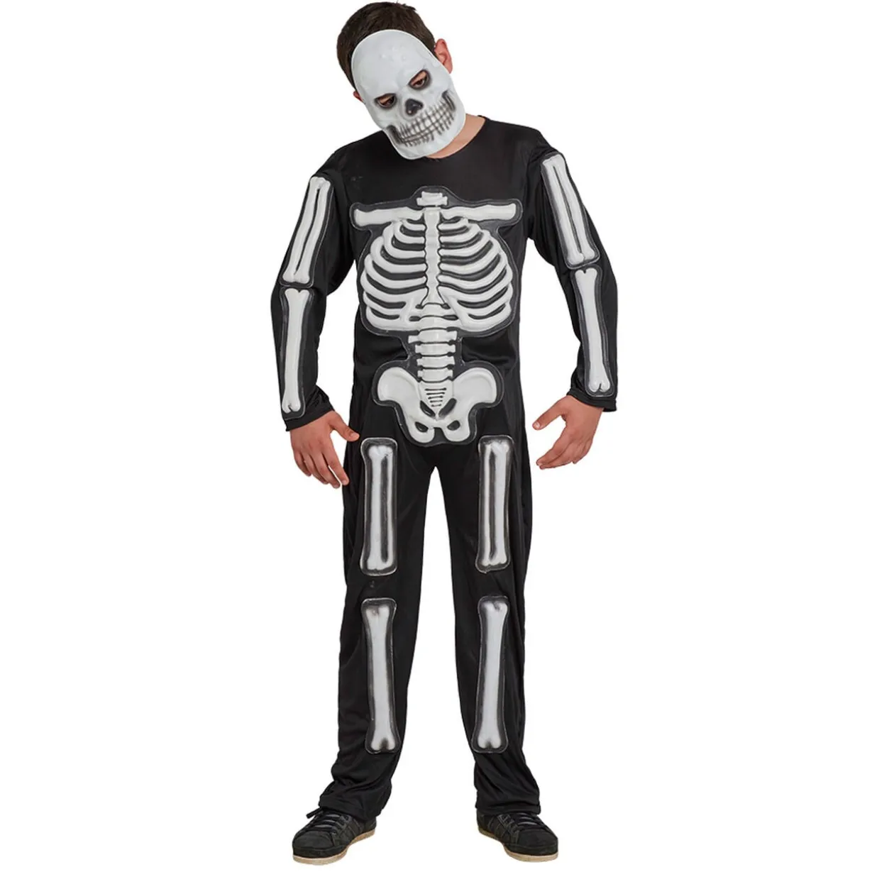 Déguisement squelette phosphorescent 11/14 ans Halloween