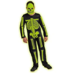 Déguisement squelette phosphorescent 7/10 ans Halloween < Gifi