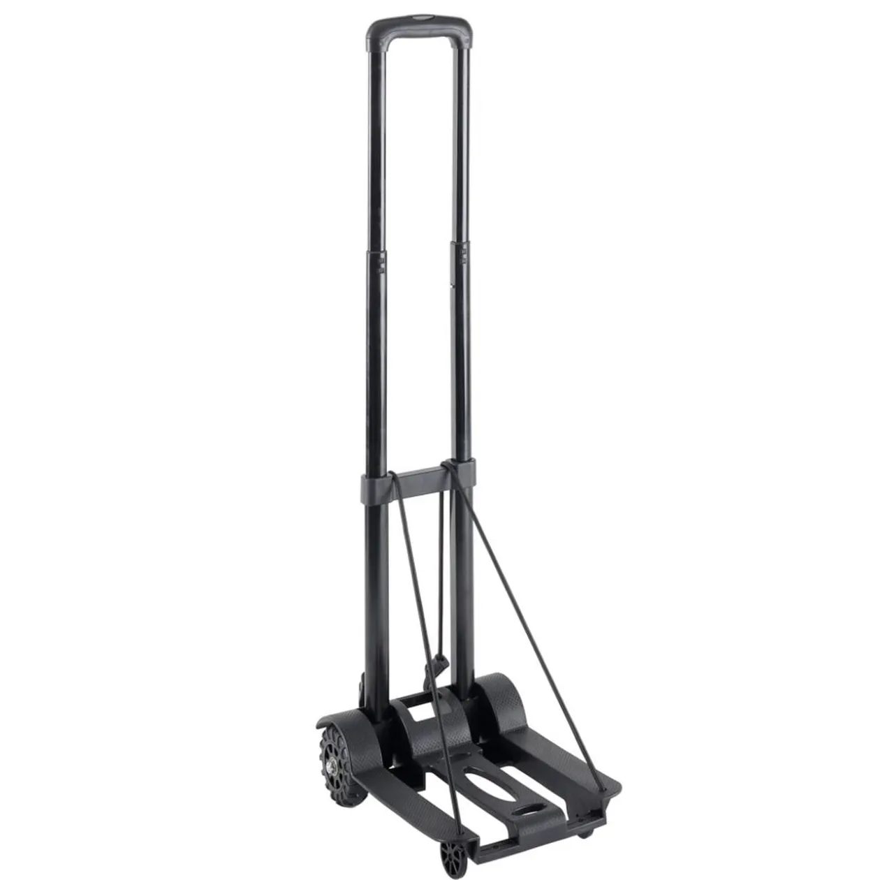 Diable compact pliant transport 50kg métal et plastique noir