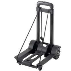 Diable compact pliant transport 50kg métal et plastique noir
