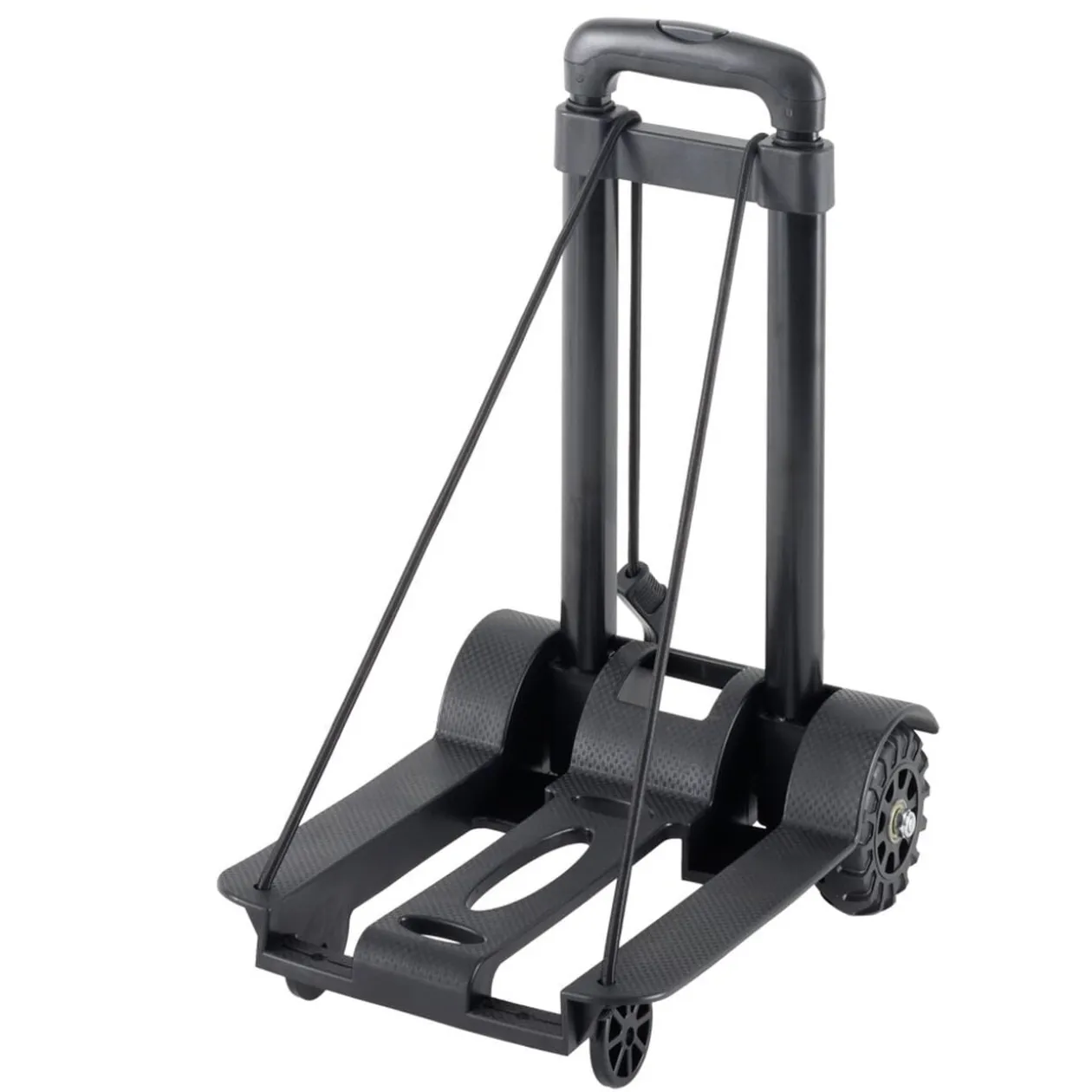 Diable compact pliant transport 50kg métal et plastique noir