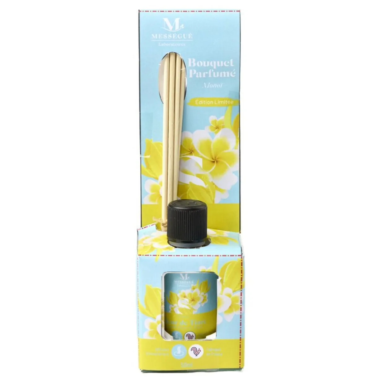 Diffuseur à bâtonnets Mességué Petit Bouquet Monoï 50ml < Gifi Best