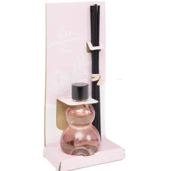 Diffuseur à bâtonnets 50ml Capilla en verre noir Ø5xH8,5cm (4 modèles)