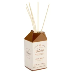 Diffuseur à bâtonnets 100ml céramique forme brique de lait 6,5x6,5xH16cm