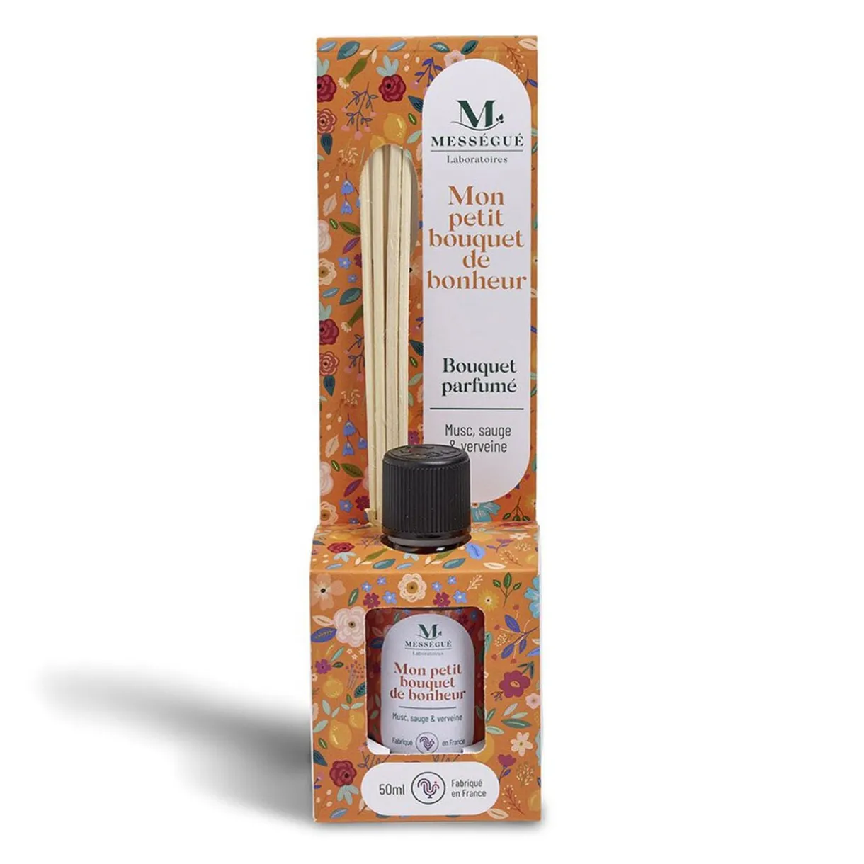 Diffuseur à bâtons Mességué bouquet parfumé musc sauge verveine 50ml < Gifi New