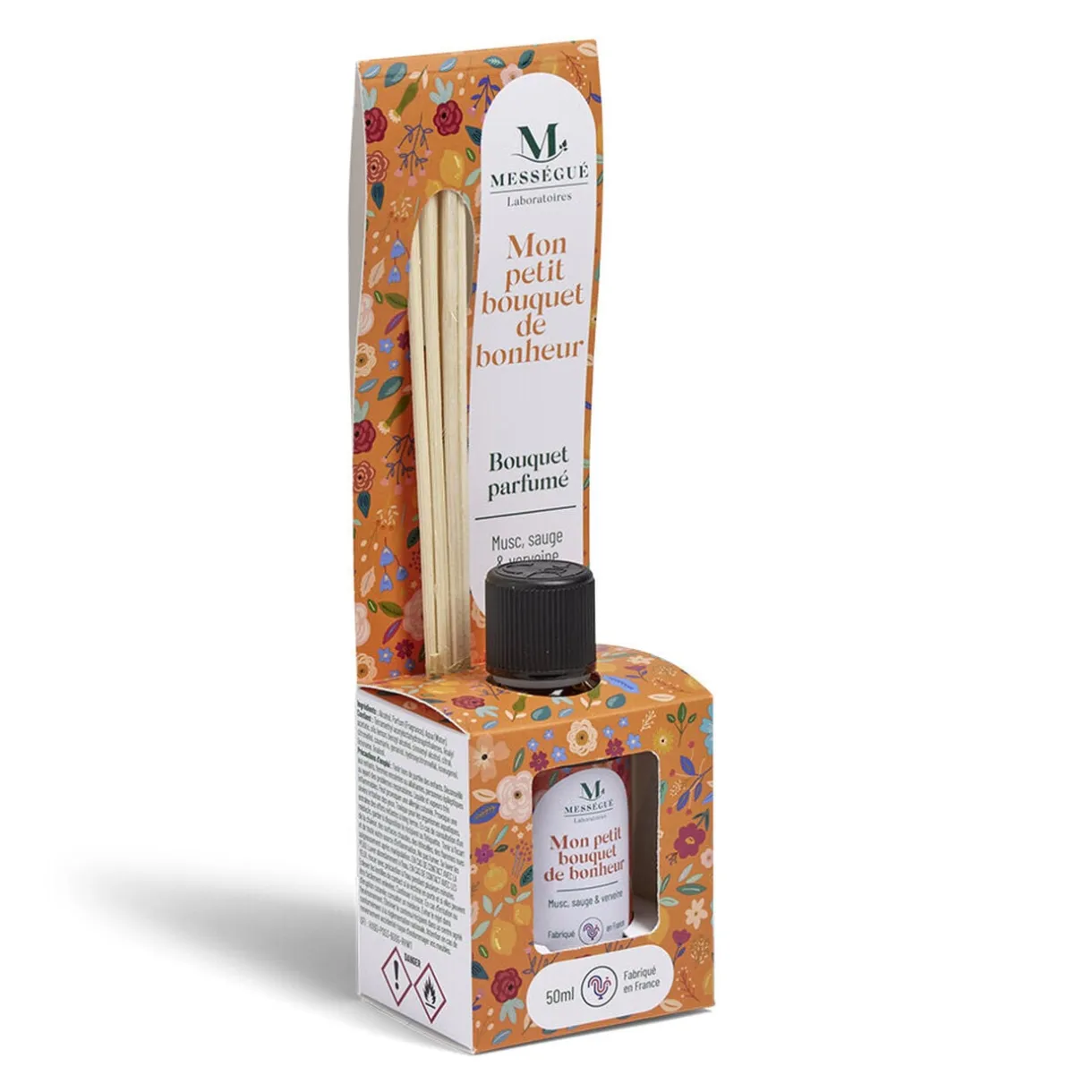 Diffuseur à bâtons Mességué bouquet parfumé musc sauge verveine 50ml < Gifi New