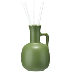 Diffuseur de parfum 100ml grès organique et bâtonnets Ø8,5xH13cm (3 modèles)
