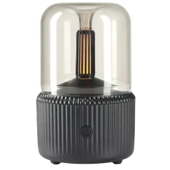 Diffuseur d'huile essentiel ampoule cuivre socle noir Ø10xH15cm < Gifi Best